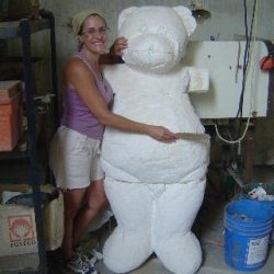 how-to-make-cement-bear-sculpture